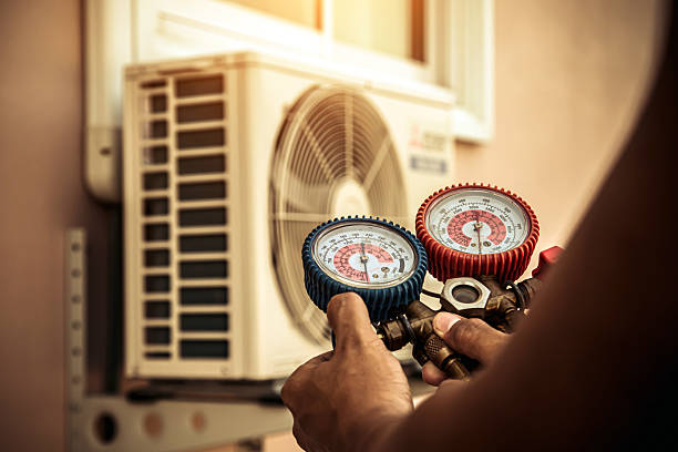Professional Hvac Maintenance technician working in Eaton, OH